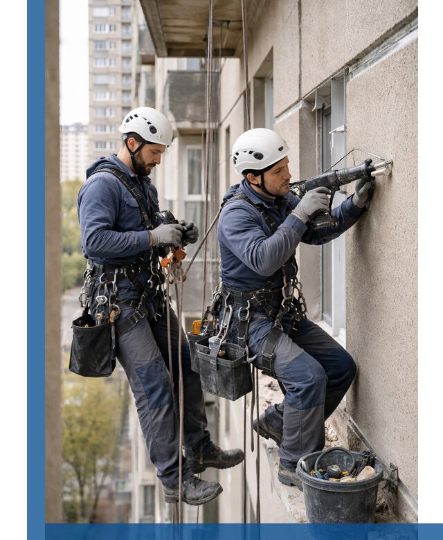 Промышленные альпинисты высотные работы и монтаж в Павловском Посаде